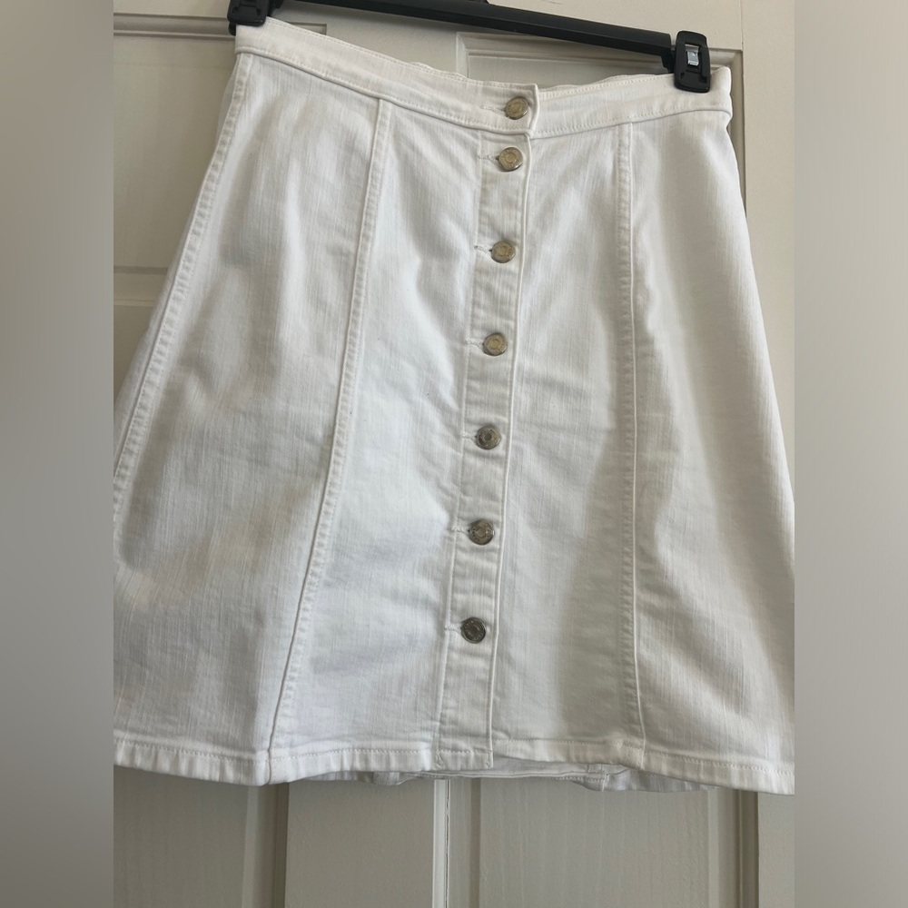 🛍️J.Crew White Denim Skirt